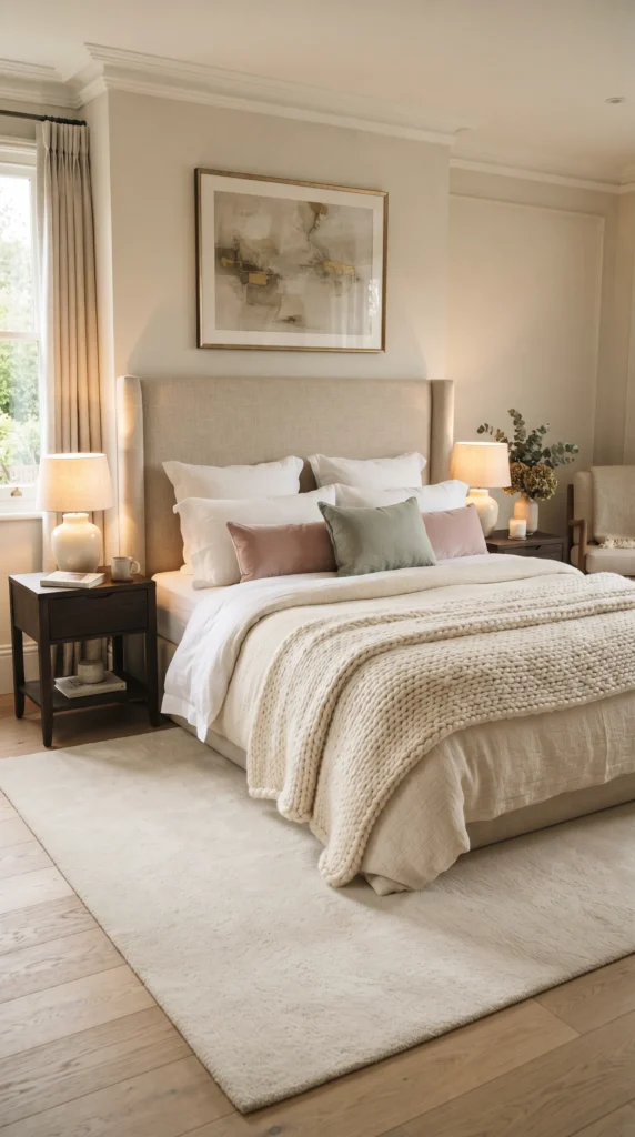Cozy_bedroom_with_layered_bed_