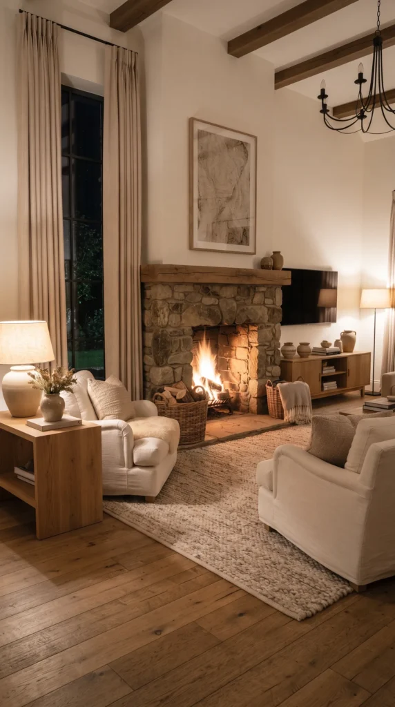 Fireplace_living_room_interior