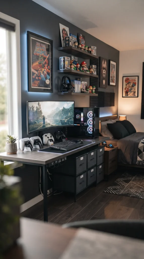 Organized_gaming_bedroom_interior_