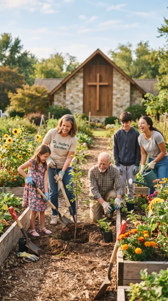 People_planting_trees_and_gardening_