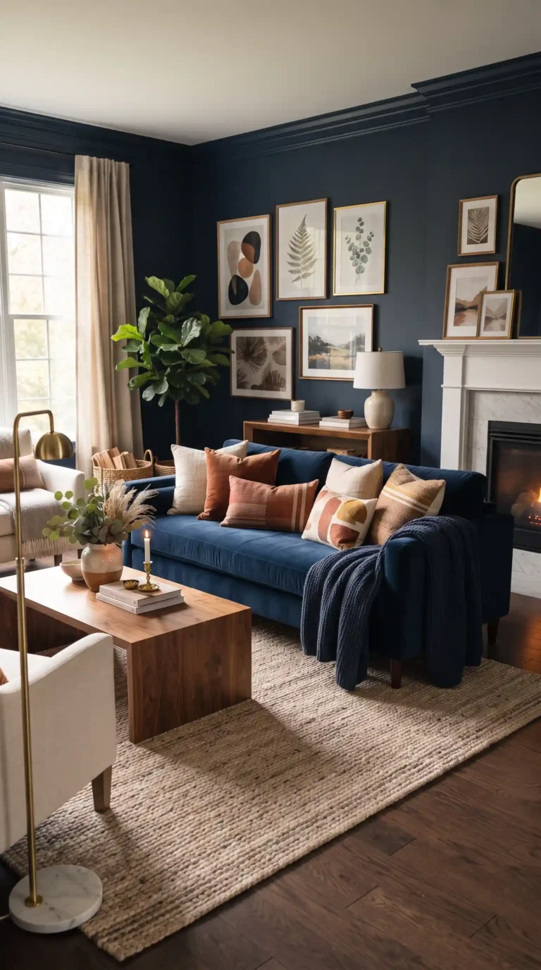 Cozy_navy_blue_living_room