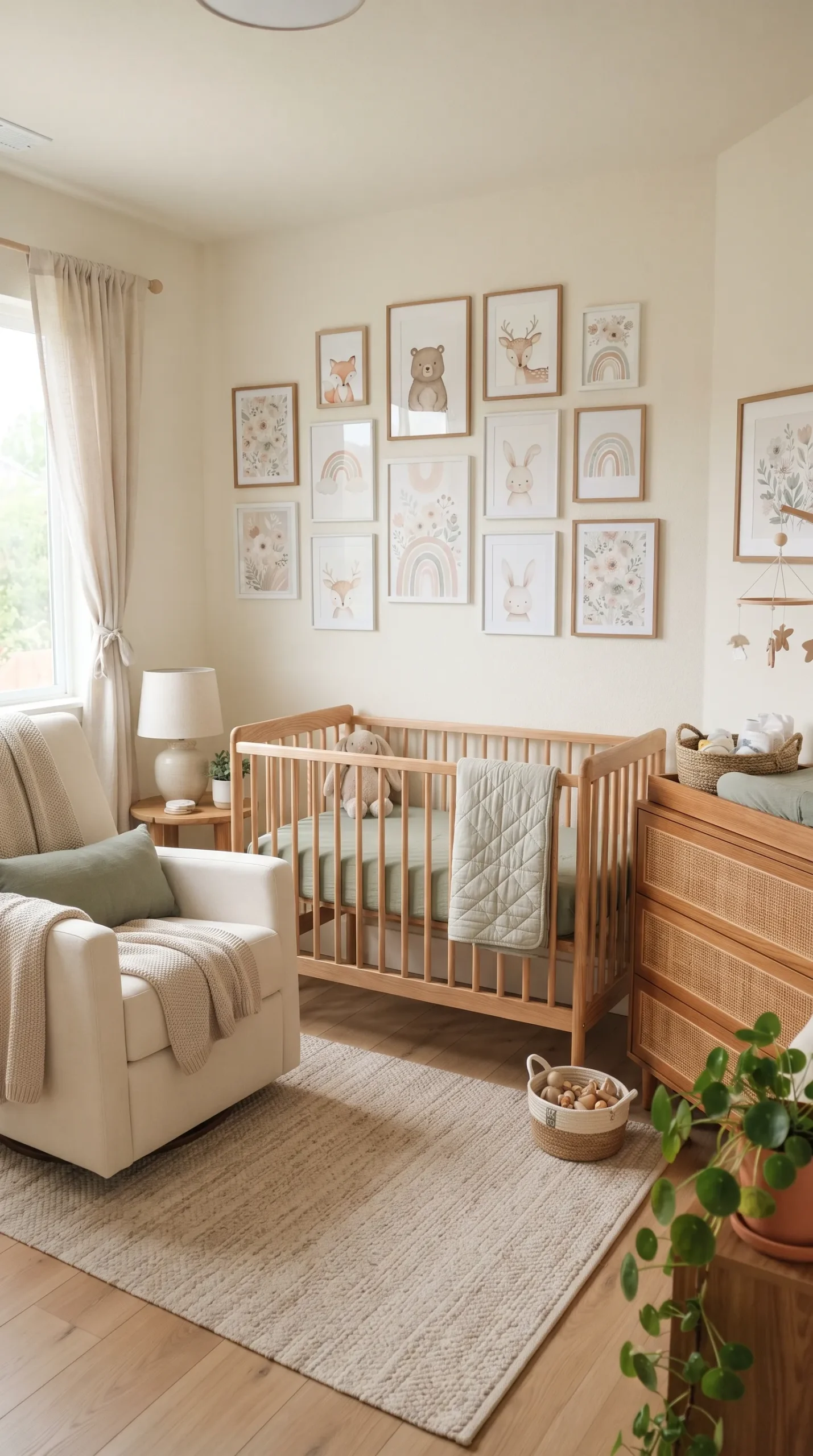 Cozy_nursery_with_wooden_crib_