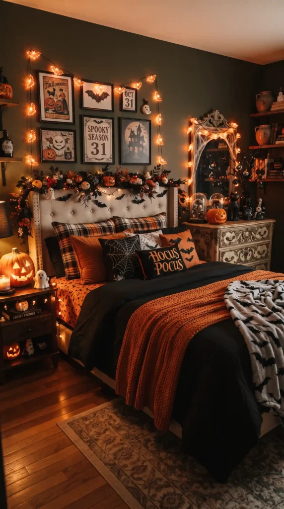 Festive_Halloween_bedroom_decorated_