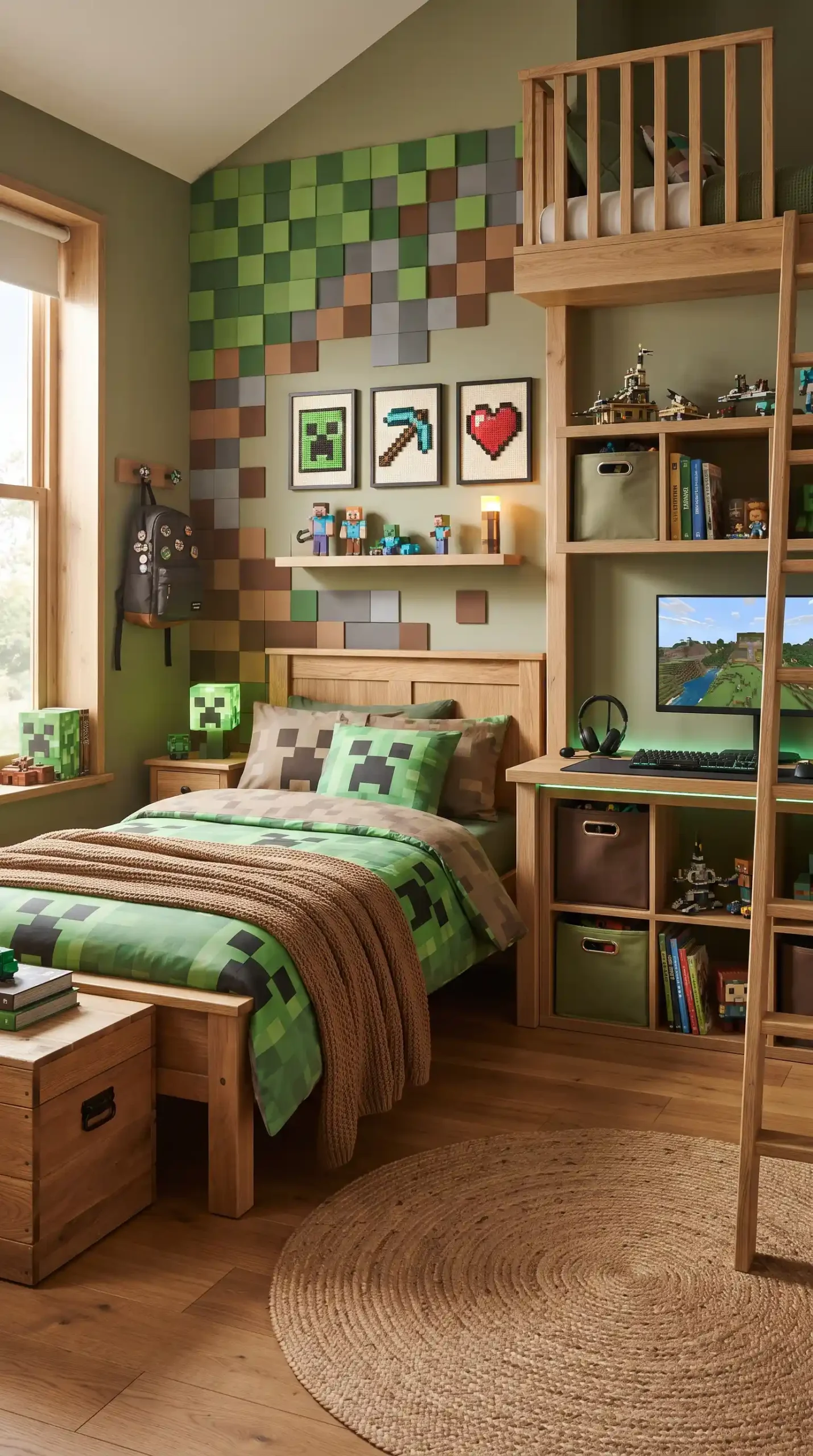 Minecraft-inspired_kids_bedroom