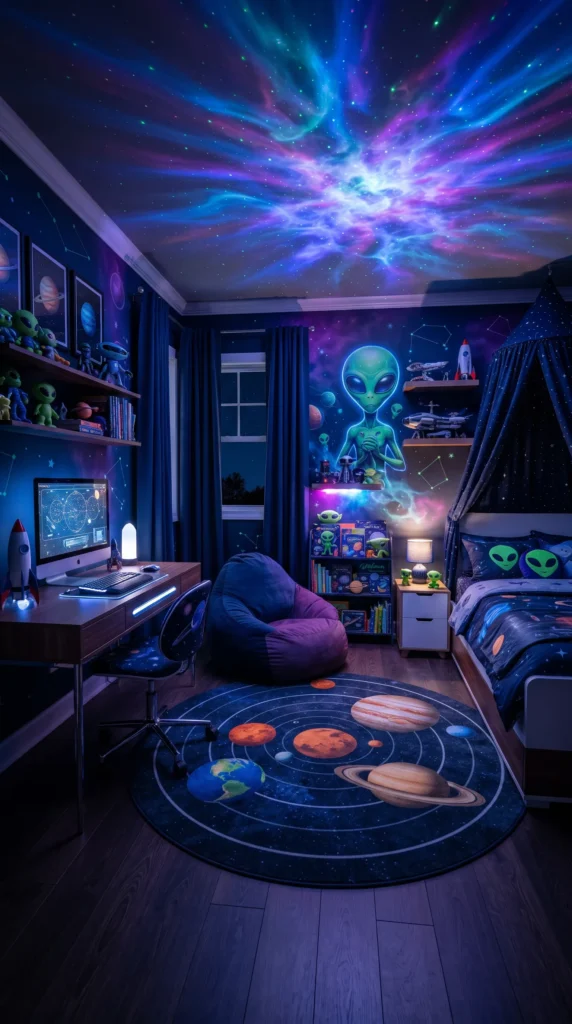 Modern_alien-themed_kids_bedroom