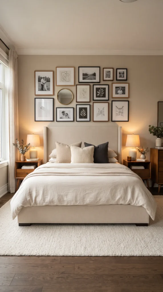 Modern_bedroom_with_gallery_wall_