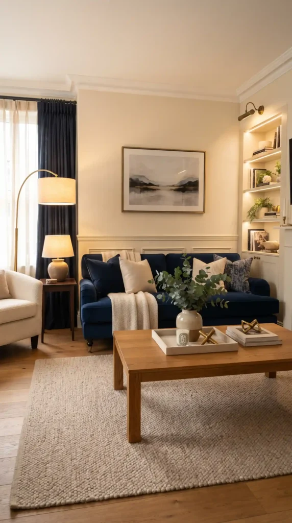 Navy_blue_sofa_in_living_