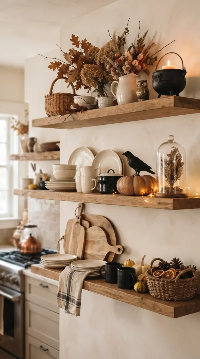 Autumn_kitchen_shelves_styled_
