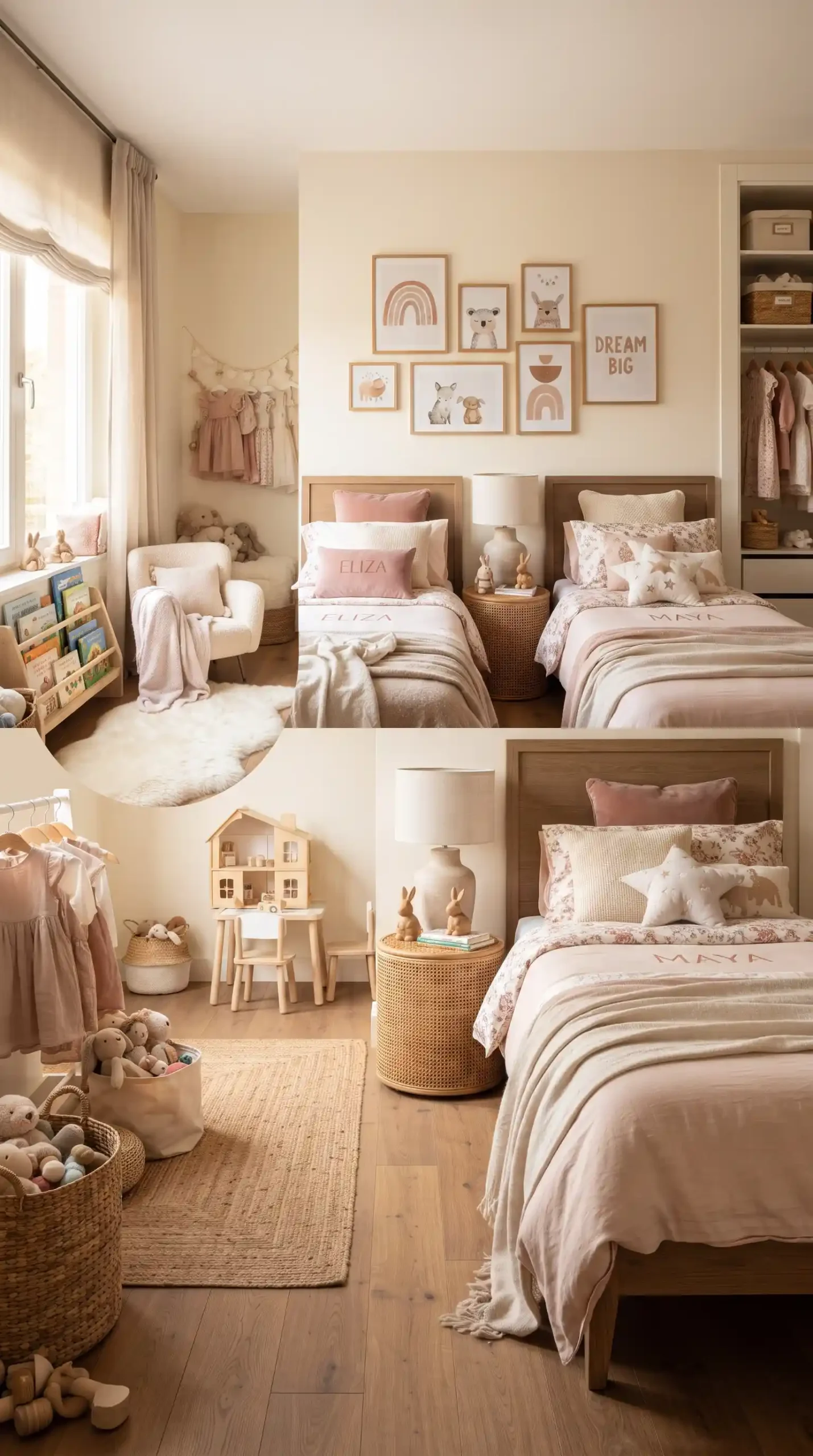 Coordinated_girls_bedroom_design_