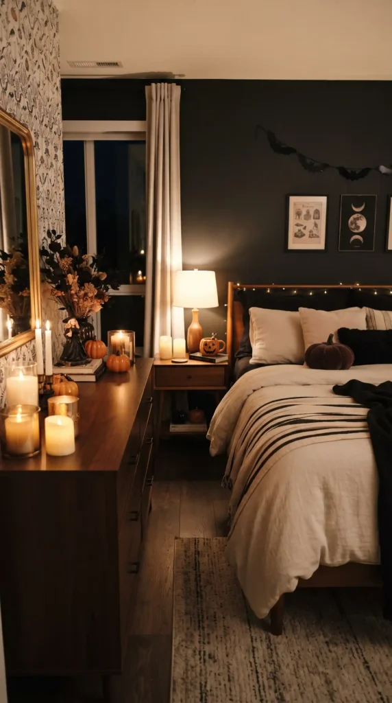 Decorated_Halloween_bedroom_with…_