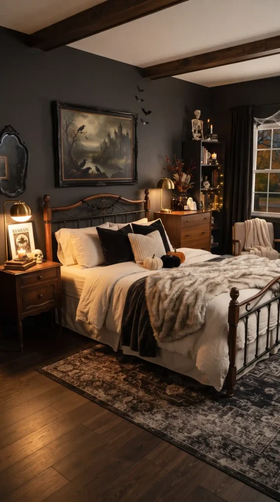 Gothic_Halloween_bedroom_interior_