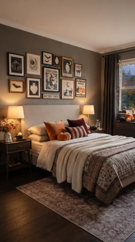 Halloween_bedroom_with_gallery_wall_