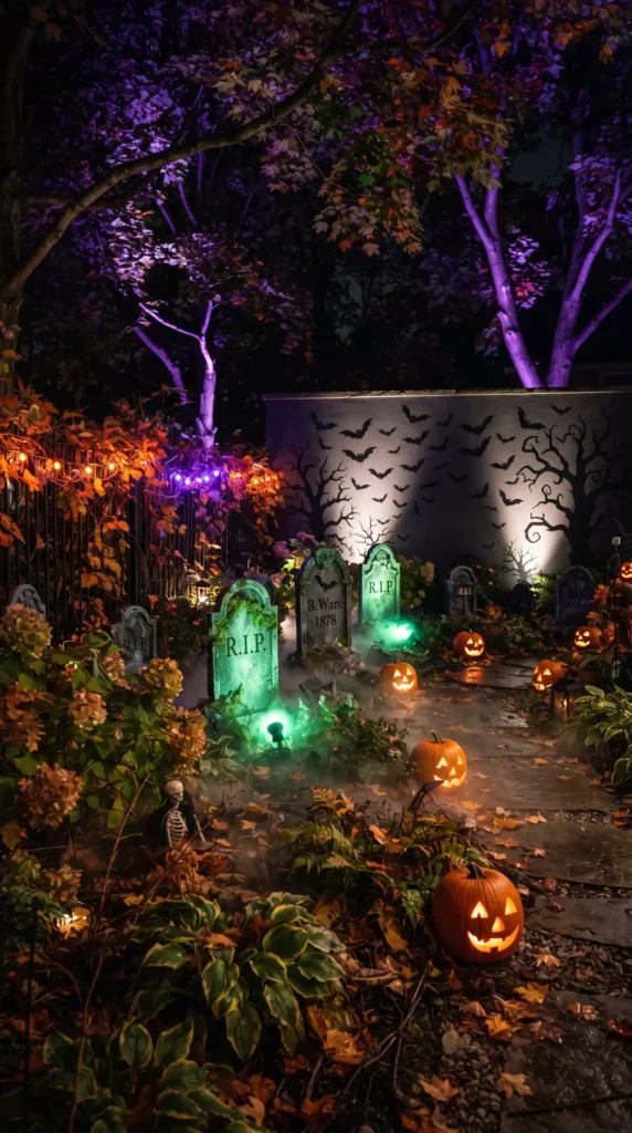 Halloween_garden_lighting_display_