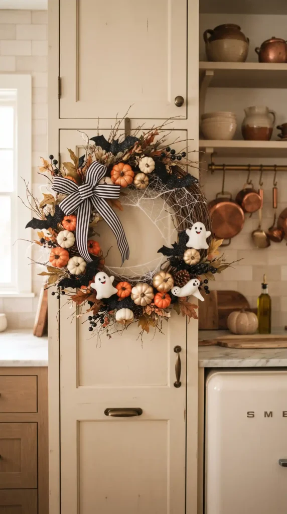 Halloween_kitchen_wreath_decorated_