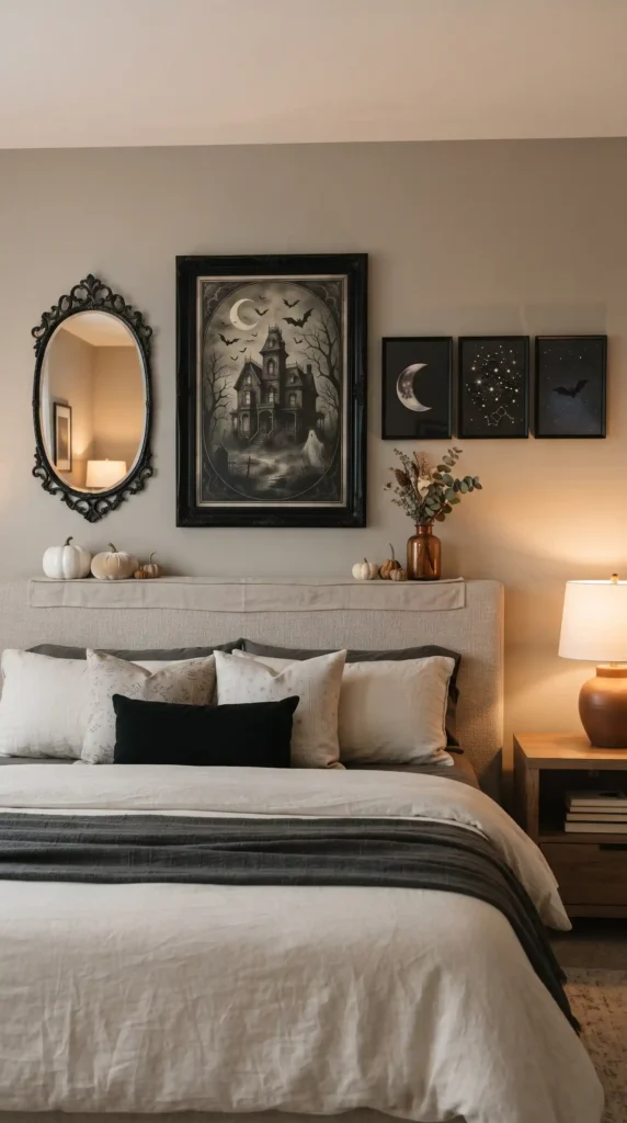 Halloween_wall_display_above_bed_