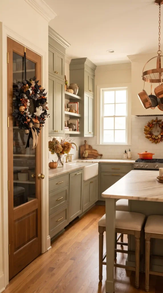 Kitchen_with_Halloween_wreaths_