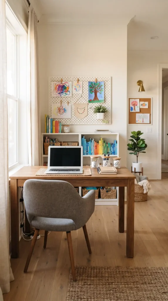 Organized_kids_homework_zone_