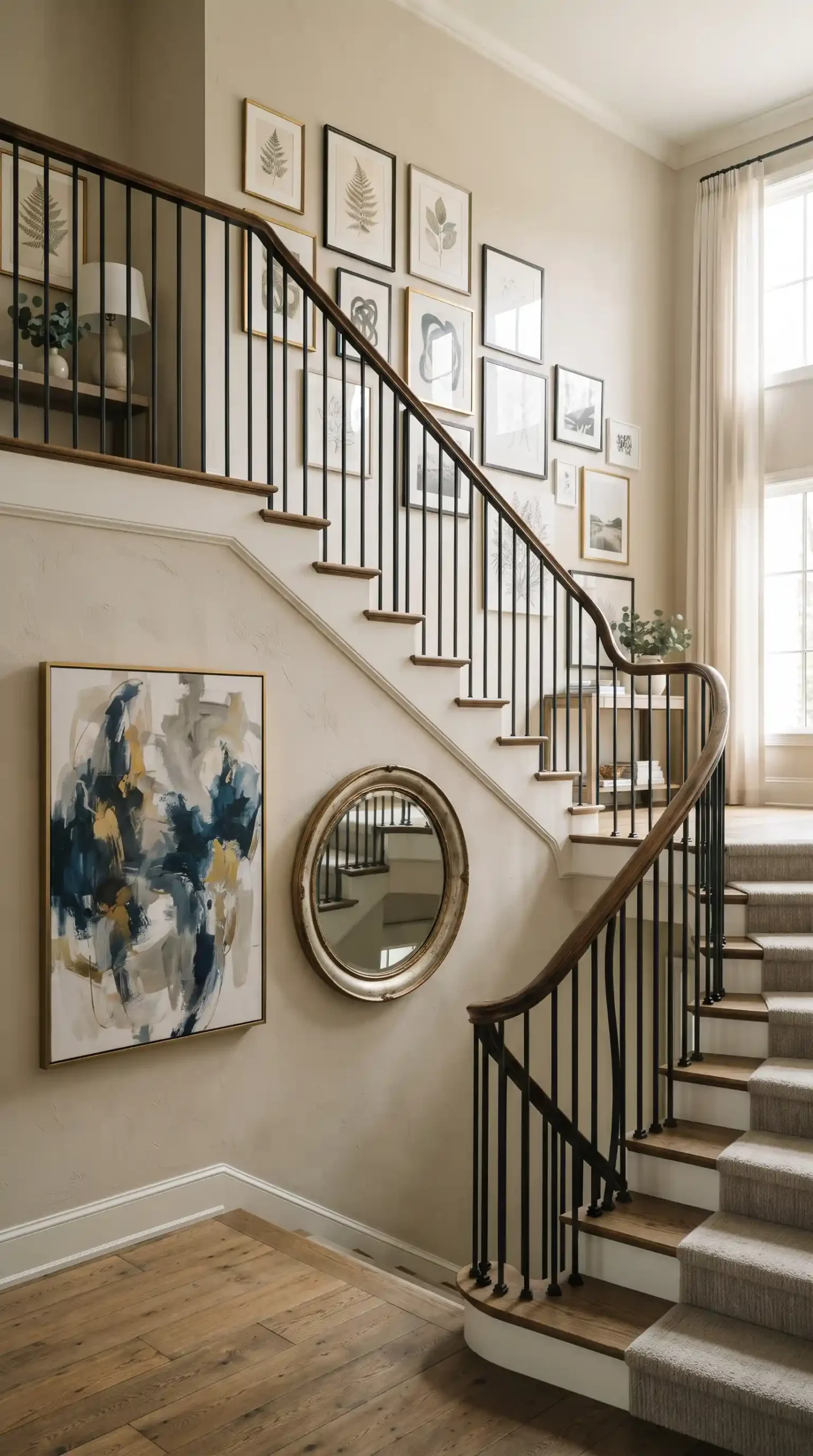 Staircase_wall_art_display_