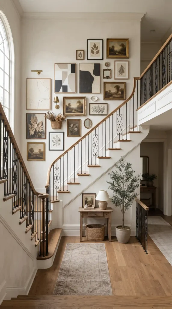 Staircase_with_artwork_display_