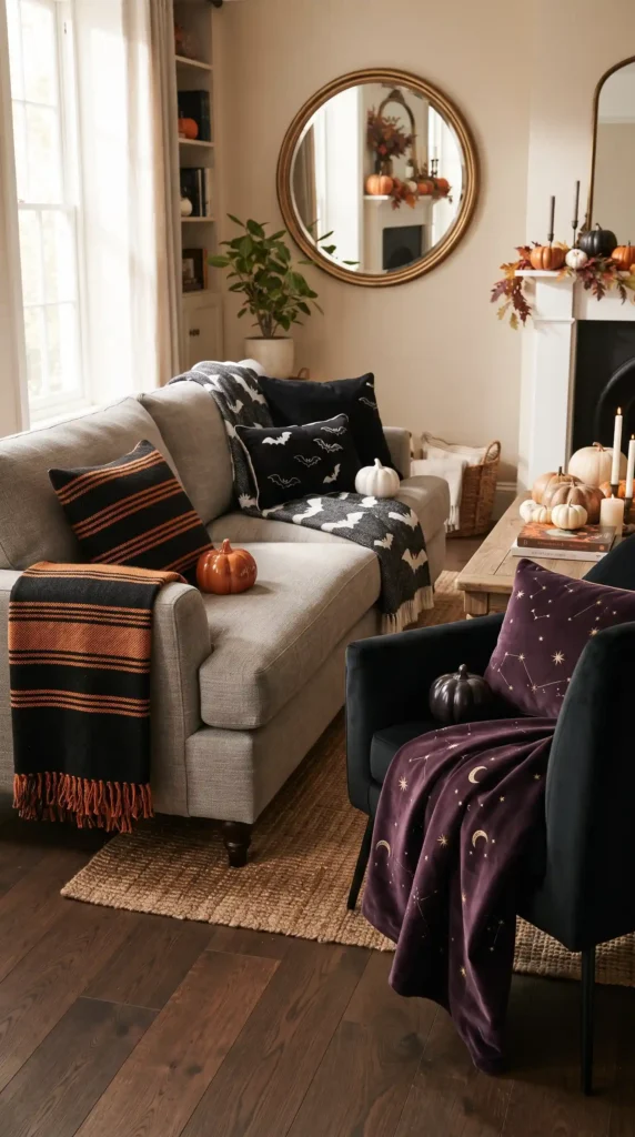 Styling_Halloween_throw_blankets_