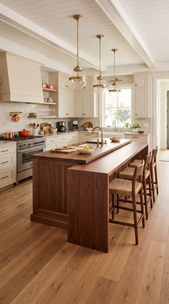 Walnut_kitchen_island_with_seating_